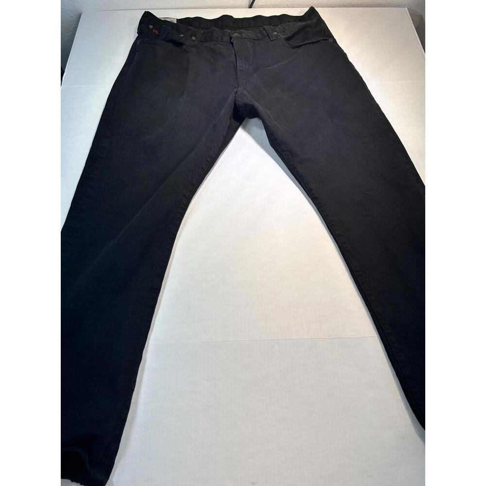 Polo Ralph Lauren Black Hampton Straight Jean Men Sz 38x32